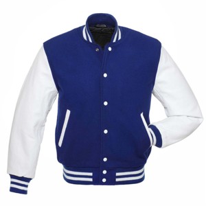 Veste universitaire en laine unisexe tendance avec design patchwork - Imperméable, épaisse, douce et confortable pour un usage quotidien, look classique - Product Image 2