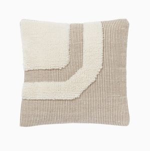 Tufted Boho Wool Cushion Cover By Indian Textiles H/L Handwoven Decorative <b>Throw</b> <b>Pillow</b> Luxury Boho <b>Pillow</b> - Product Image 1