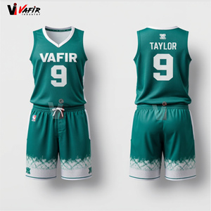 Tenues de basketball personnalisées réversibles respirantes 100% polyester, vêtements de sport grande taille, antibactériens, imprimés par sublimation - Product Image 4