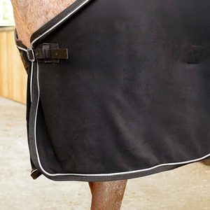 Couverture isotherme en polaire pour chevaux, très vendue |   Drap léger anti-humidité avec surpiqûre |   Tapis de voyage et d'entraînement stable de 78 pouces - Product Image 3