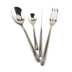 Elegante Juego de Cubiertos de Acero Inoxidable |   Cuchara, Tenedor y Cuchillo con Acabado Espejo para una Experiencia Gastronómica Premium - Product Image 4