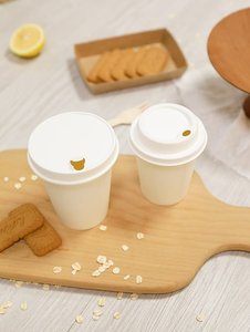 Tapas de bagazo moldeado de 80mm/90mm y 100ml con apertura fácil, aptas para microondas, para tazas de café y uso para llevar en cafeterías y restaurantes - Product Image 2