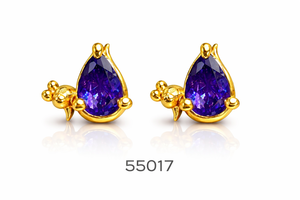 พรีเมี่ยม MOLL JEWELLERS ต่างหูรูปหยดน้ำประดับพลอยสีแดงชุบทองสำหรับผู้หญิง ทันสมัย ​​น้ำหนักเบา สวมใส่สบาย ของผู้ผลิตบุคคลที่สาม - Product Image 4