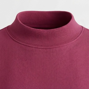 Ensemble 2 pièces tricoté pour femme, haut à col roulé et short de couleur unie, coupe ample, manches mi-longues, au-dessus du genou, tenue décontractée printemps-été - Product Image 4