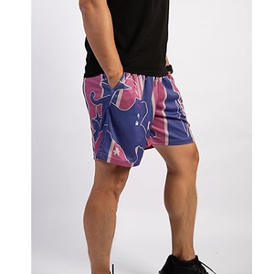 กางเกงบาสเก็ตบอลตาข่ายผู้ชาย OEM มีกระเป๋าข้าง เอวยางยืดพร้อมเชือกผูก ลายพิมพ์ซับลิเมชั่น 3 มิติ ขายส่ง - Product Image 6