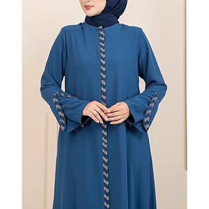 2026 Latest Modest Muslim Abaya <b>Dress</b> Three Quarter Sleeve Jubbah Dubai Polyester Fiber Eco-Friendly Anti-Wrinkle Ball Gown - Product Image 3