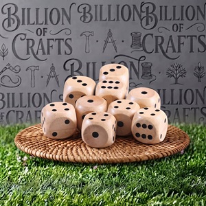 Jeu de dés en bois fait main, forme carrée, pour usage extérieur, bonne qualité, fournitures artisanales pour adultes - Product Image 2