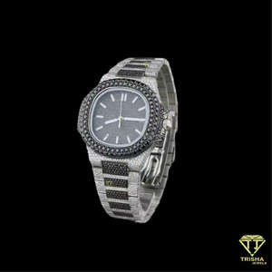 Reloj de Lujo Personalizado para Hombre con Diamantes Cultivados en Laboratorio VVS en Plata de Ley 925 por Trisha Jewels - Product Image 5