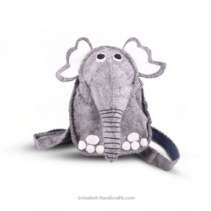 Mochila Escolar de Fieltro con Diseño de Elefante - Product Image 2