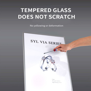 Góc tròn A1/A2/A3/A4 hộp đèn mỏng độ sáng cao biển quảng cáo thang máy bảng hiệu văn hóa tường <span class=keywords><strong>LED</strong></span> trong nhà hiển thị áp phích - Product Image 5