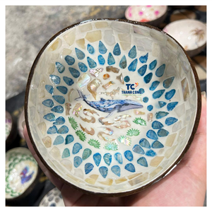 ชามกะลามะพร้าวงานหัตถกรรมชามชามกะลามะพร้าวงานแฮนด์เมดดีไซน์แบบมืออาชีพ - Product Image 1