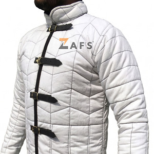 Manteau Gambeson Médiéval de Haute Qualité, Veste d'Armure en Coton Épais Rembourré, Longue, pour Reconstitutions Historiques, Costume de Chevalier Viking - Product Image 6