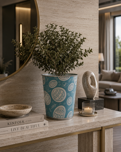 Modern Design Eco-Friendly Vintage Iron Powder Coated Circular Planter Pot Handmade for Home and Garden <b>Decoration</b> - Product Image 2