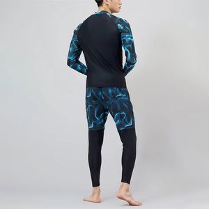 Vente en gros de t-shirts à manches longues pour hommes en spandex sublimé personnalisé imprimé en 3D - Product Image 3