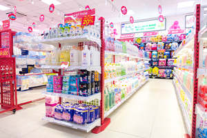 Double-Sided <b>Wire</b> Mesh Gondola <b>Shelving</b> | Retail Island Display <b>Rack</b> for Supermarket - Product Image 6