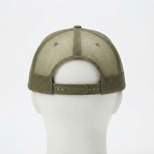 Gorra Trucker Color Crema Oliva para Hombre, Logotipo Bordado Personalizado, Malla Trasera, Cierre a Presión, Gorra de Béisbol - Product Image 4