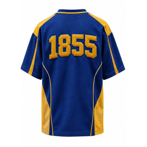 เสื้อยืด Sigma Chi 1855 คัลเลอร์บล็อก แขนสั้น คอกลม ทรงโอเวอร์ไซส์ เสื้อยืดลำลองผู้ชาย เสื้อผ้าสไตล์กรีก - Product Image 6