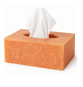 Caja de pañuelos de resina epoxi de forma cuadrada a precio asequible, caja de pañuelos decorativa para mesa de comedor, mejor calidad. - Product Image 6