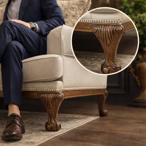 Luxury Carved Solid Wood Furniture Leg European Style <b>Sofa</b> Cabinet Table Feet Replacement High End Design - Product Image 2