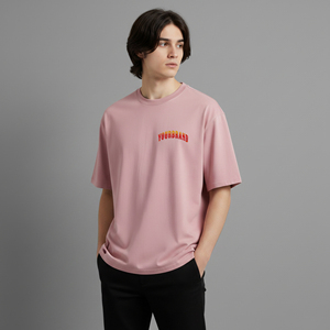 เสื้อเจอร์ซีย์คุณภาพสูง ผ้าฝ้าย 100% 180gsm พิมพ์ลายดิจิตอลตามสั่ง โลโก้แบบกำหนดเอง ทรงหลวม คอกลม ระบายอากาศได้ดี แห้งเร็ว ทรงไหล่ตก แบบเรียบ - Product Image 1