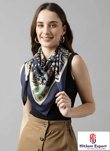 Foulards carrés légers de qualité supérieure Impression numérique personnalisée Tissu doux Accessoires de mode élégants Parfait pour les commandes en gros - Product Image 3