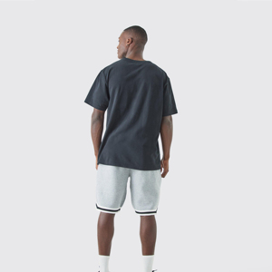 Shorts de course et de basketball pour hommes en coton respirant imprimé ODM, impression graphique personnalisée sur toute la surface, polyester - Product Image 3