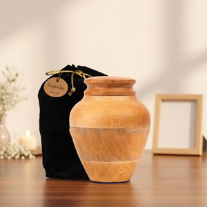 Handcrafted Memorial Wooden Urn Box Custom Engraved Wooden Ashes Urn Wooden Cremation Urn for Family Memorials by AYAANS - Product Image 1