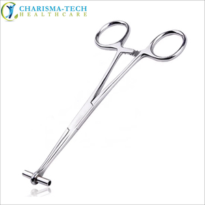 Pinza de 6 pulgadas de acero inoxidable con ranuras y extremo abierto para perforaciones corporales, herramientas quirúrgicas profesionales, CE - Product Image 4