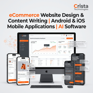 ออกแบบเว็บไซต์อีคอมเมิร์ซและเขียนเนื้อหา เว็บธุรกิจ AI CRM ERP แอปพลิเคชันมือถือ Android iOS ซอฟต์แวร์ AI สำหรับ WordPress และ Magento - Product Image 1