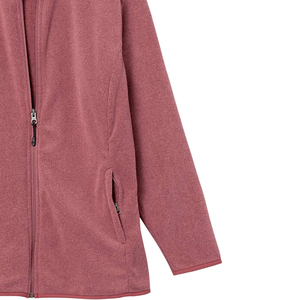 Veste en polaire pour femme, manches longues, col montant, fermeture éclair, couleur unie, vêtement d'hiver, longueur normale, tissu polyester, imperméable - Product Image 3