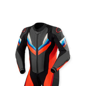 Combinaison de moto en cuir professionnelle confortable, à séchage rapide, de haute qualité, avec logo personnalisé, manches longues - Product Image 3