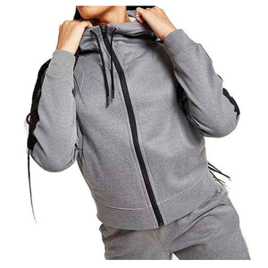 Ensemble de survêtement en molleton épais 2-en-1 pour femme en Spandex/Polyester, respirant, pour l'hiver et les loisirs - Product Image 2