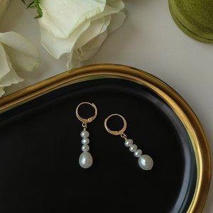 Fournisseur direct du fabricant, boucles d'oreilles en perles d'eau douce de style palais rétro, tempérament féminin, bijoux à la mode - Product Image 5