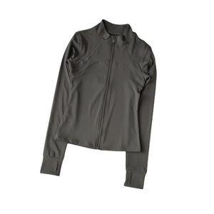 Traje de Yoga para mujer, chaqueta deportiva de manga larga con cuello de pie de gama alta para correr, entrenamiento, Fitness, Top, traje para correr a prueba de viento - Product Image 2