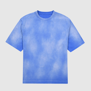 Wholesale Washed Tee Heavy Weight <b>Tshirt</b> Dtg Black <b>Tshirt</b> 250gsm 100% Cotton Vintage pp Spray O-neck Acid Wash T-shirt - Product Image 6