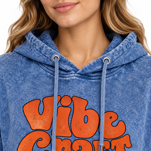 2027 New Arrival <b>Women</b> Acid Wash <b>Hoodies</b> Custom Design Low Price Breathable <b>Long</b> Sleeve Vintage Oversized Pullover Hoodie Styles - Product Image 5