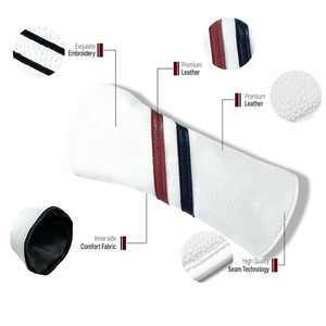 High Quality PU Leather Embroidery <b>Golf</b> Head Cover Factory Price Leather <b>Golf</b> Head Covers With All Size Available - Product Image 6