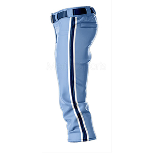 Pantalons de baseball personnalisés pour jeunes, combinaison rouge et noir, vêtements de sport, longueur intégrale, pantalons de baseball pour équipe adulte - Product Image 2