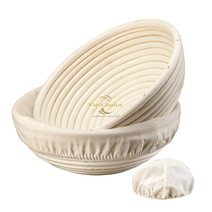 Premium Banneton Basket Handmade Rattan Bread Proofing Basket for Artisan Baking Wholesale Distribution - Product Image 1