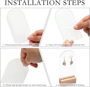 2025 Affichage de boucles d'oreilles en acrylique écologique de qualité supérieure | Vitrine élégante pour la vente au détail de bijoux et l'utilisation en boutique - Product Image 6