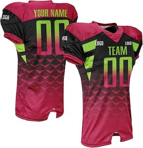 Maillot de football américain unisexe personnalisé avec logo imprimé – Qualité supérieure – Uniforme de football américain sur mesure - Product Image 4