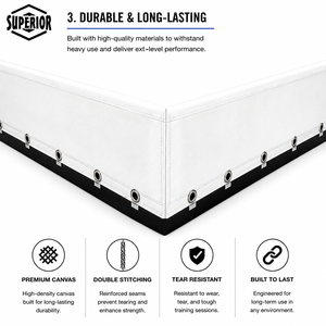 Service OEM ODM, toile de ring de boxe standard de compétition, durable, facile à nettoyer, revêtements de sol pour ring de boxe par Superior - Product Image 3