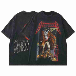 Camiseta Oversize de Algodón 100% de 220 GSM con Tejido Frontal Personalizado para Hombre, Estilo Urbano, Logotipo Termotransferible, Premium, Casual, Venta al por Mayor - Product Image 4