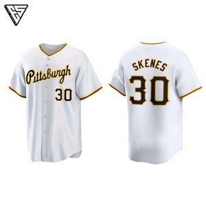 Uniforme de Béisbol Personalizado para Equipos Adultos, Impresión por Transferencia de Calor, Manga Corta, Logotipo Bordado, Jersey Liso - Product Image 4