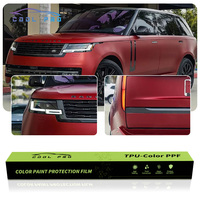 Films décoratifs photochromiques pour voiture en TPU rouge mat, vinyle teinté changeant de couleur, en vente