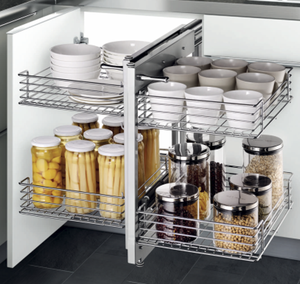 Ensemble d'armoires de cuisine en bois de style américain personnalisé JY Project 2026, avec îlot central et organisateur d'angle, portes en MDF et charnières, fabriqué au Vietnam - Product Image 5