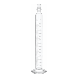 Cylindre gradué en verre Pyrex classe A avec bouchon, 10 ml-2000 ml, pour des mesures de laboratoire précises - Product Image 1