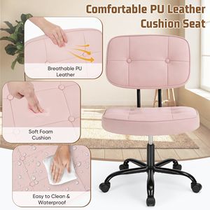 Silla de Oficina con Respaldo de Malla Ajustable en Altura, Soporte Lumbar, Giratoria, con Ruedas - Product Image 5