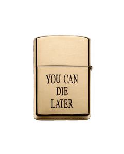 Briquet à clapet en laiton gravé, tête de briquet avec citation « High and Fuc* Em All », briquet de poche en métal rechargeable, cadeau en gros - Product Image 4