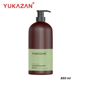 Gel Douche Malaisie Yukazan Citron Vert & Basilic 850ml Qualité Premium B2B Fraîcheur Enfants & Adultes Grand Flacon Pompe Lot - Product Image 2